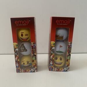 Emoji The Official Iconic Brand Lot Of 2 Golf Balls Brand New
